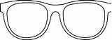 Sunglasses Coloring Easy Pages sketch template