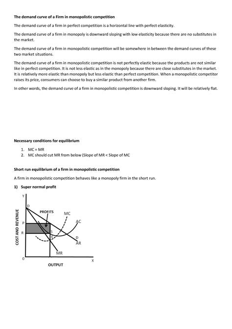 The demand curve of a Firm in monopolistic competition - The demand ...