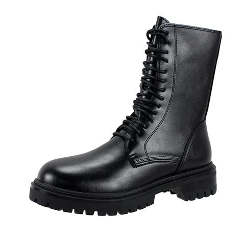 Women's Gothic Punk Patent Leather Buskin Boots – Punk Design