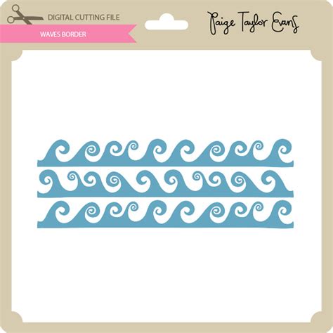 Waves Border - Lori Whitlock's SVG Shop