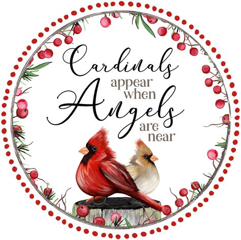 Cardinals Appear When Angels Appear Ceramic Decals Enamel - Etsy