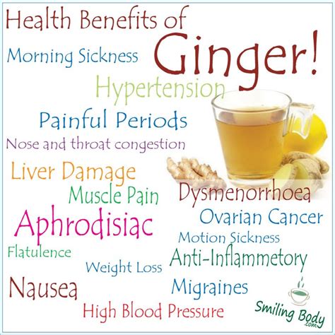 Health Benefits of Ginger - Smiling Body