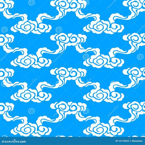 Chinese Cloud Seamless Pattern Stock Photography - Image: 16170422