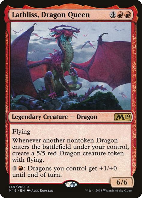 Lathliss, Dragon Queen · Core Set 2019 (M19) #149 · Scryfall Magic: The Gathering Search