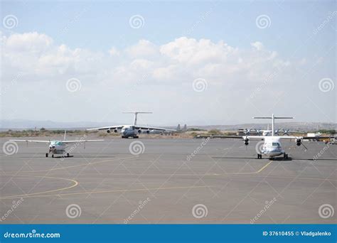 International Airport in the City of Djibouti. Stock Image - Image of ...