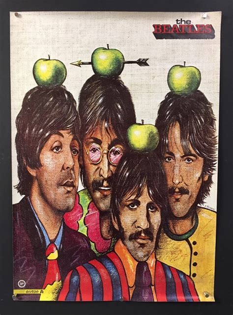 The Beatles, Apple Records Poster – Very Rare (1983) – Original ...