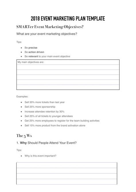 FREE 14+ Event Marketing Plan Templates in PDF | MS Word