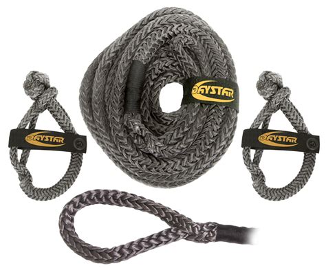 Daystar KU10305BK 7/8" X 25' Kinetic Recovery Rope with two 3/8" Soft shackles | Quadratec