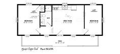 16 x 50 floor plans on Pinterest