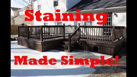 How to stain a deck! *Sherwin Williams* - YouTube