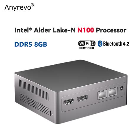 12th Gen Intel Alder Lake N100 Quad Core Mini Pc Windows 4k Htpc Lpddr5 ...