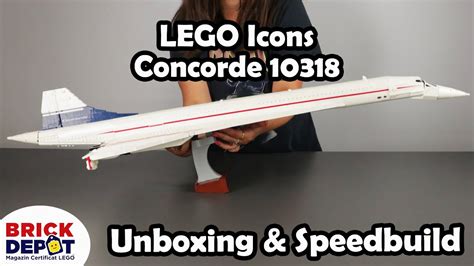 LEGO Icons Concorde 10318 Unboxing & Speedbuild/Timelapse - YouTube