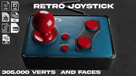 3D Retro Joystick - TurboSquid 1982903