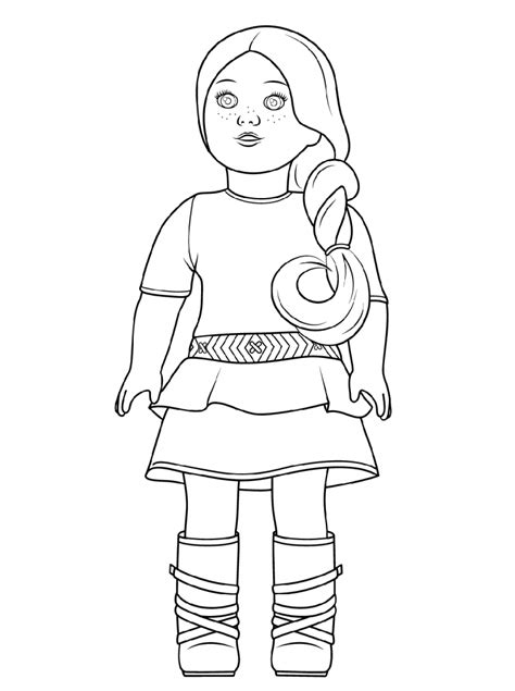 American Girl Doll Coloring Pages | Educative Printable