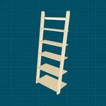 How to Build a DIY Wood Ladder Shelf