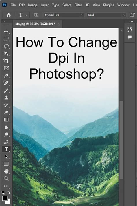 How to change DPI in Photoshop?