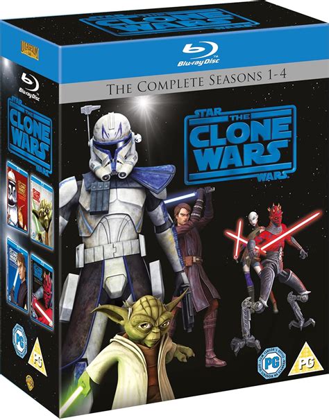 Blu-ray Movie Star Wars The Clone Wars Seasons 1 - 4 All Regions | eBay