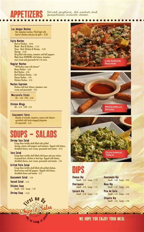 Los Amigos Mexican Restaurant menu in Seneca, South Carolina, USA