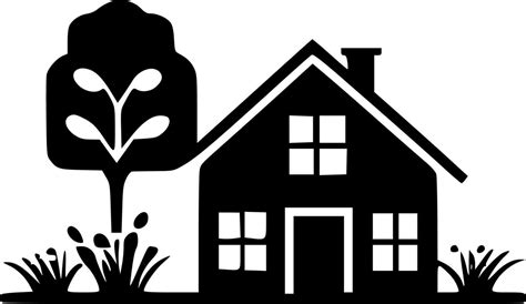 Farmhouse, Minimalist and Simple Silhouette - Vector illustration 24141535 Vector Art at Vecteezy