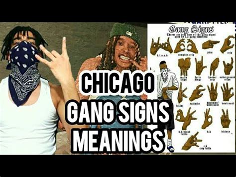 CHICAGO GANG SIGNS MEANINGS - YouTube