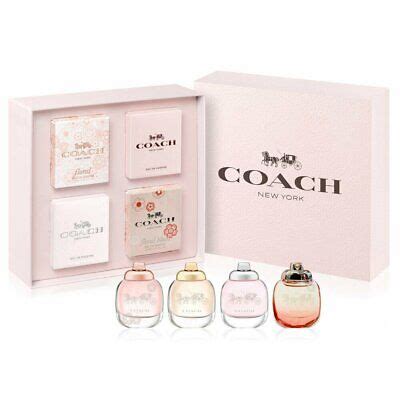 Coach Mini 4 Pc Gift Perfume Set Women 4.5ml .15 oz. EDP EDT Floral Blush Box | eBay