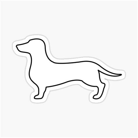 Sausage Dog Outline Tattoo - art-floppy