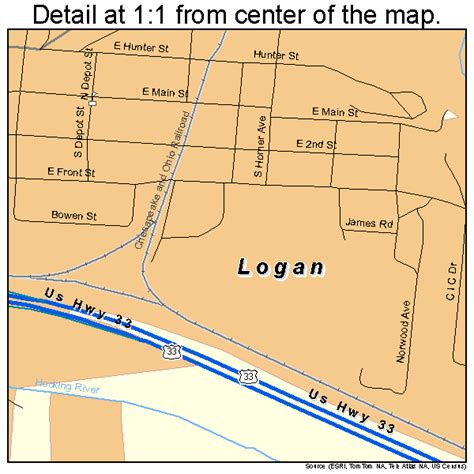 Logan Ohio Street Map 3944632