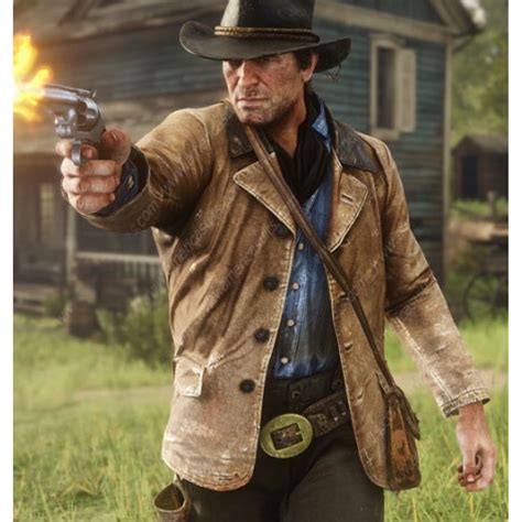 Red Dead Redemption 2 Arthur Morgan Brown Jacket | americasuits.com