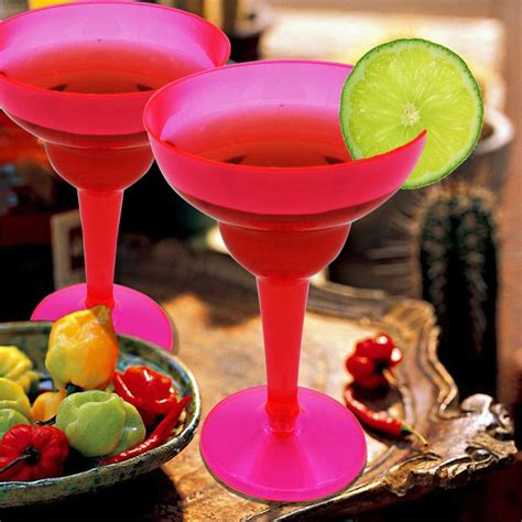 36 Packs Plastic Margarita Glasses Cups 12 oz Disposable Cinco | Etsy