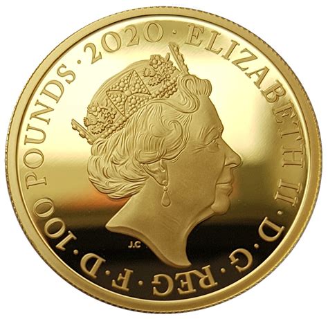 2020 Queen Elizabeth II 'Bond, James Bond' 999.9 1oz Gold Proof Coin ...