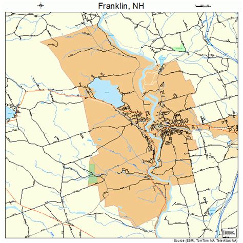 Franklin New Hampshire Street Map 3327380