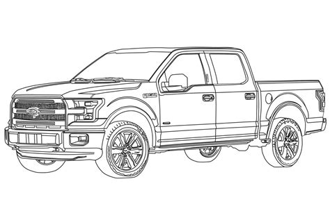 Ford Raptor Coloring Page - Free Printable Coloring Pages for Kids