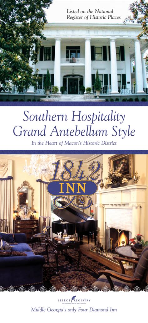 1842 Inn Brochure | Official Georgia Tourism & Travel Website | Explore Georgia.org