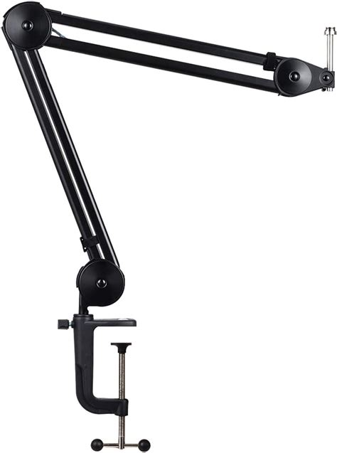 Amazon.com: DISINO Microphone Boom Arm Stand Heavy Duty Adjustable Suspension Scissor & Spring ...