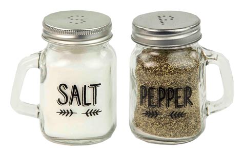 Home Accents Salt and Pepper Mason Jar Set, Clear | Mason jars, Jar ...