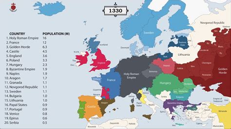 Map Of Europe In the 1400s Europe In 1400 Maps Geography Travel Around ...