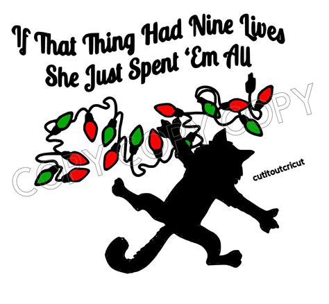 National Lampoon's Christmas Vacation Cat Svg - Etsy Ireland