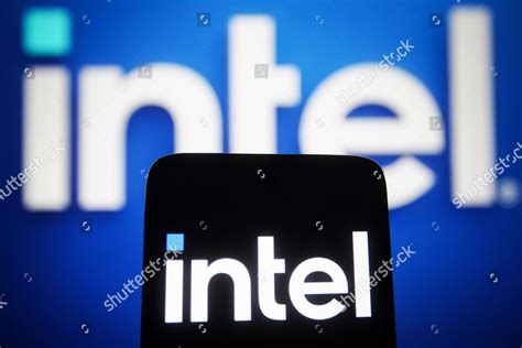 This Photo Illustration Intel Corporation Logo Editorial Stock Photo ...