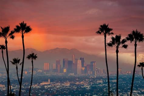 Premium Photo | Downtown Los Angeles city skyline cityscape of LA