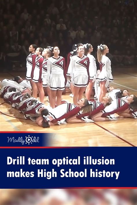 Drill team optical illusion makes High School history | Dance team ...