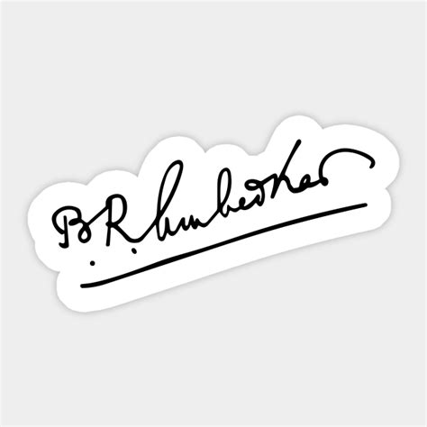 Ambedkar Sign - Signature Handwriting Sign - Sticker | TeePublic