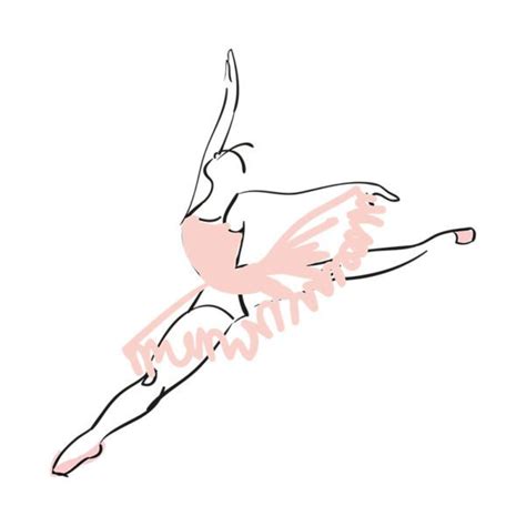 Grand Jete Ballet Technique Vector Art - Design Shop by AquaDigitizing