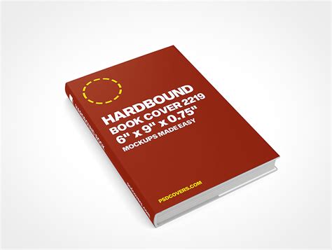 Hardbound Book Cover 2219 is a mockup for your cover designs