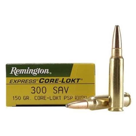 Remington 250-3000 Savage Ammunition P250SV 100 Grain Core-Lokt Soft ...