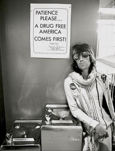 KEITH RICHARDS NY Airport 70s Drug Free America Poster - Etsy