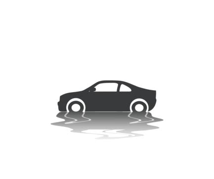 Car Iconflat Logo Vector Illustration Outline Race Symbol Vector, Outline, Race, Symbol PNG and ...