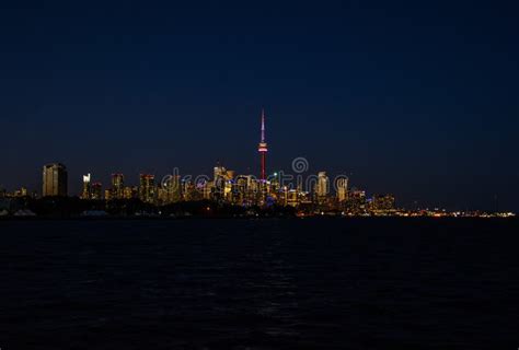 Toronto Skyline at sunset. stock photo. Image of canada - 96058258