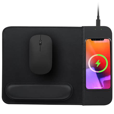 Buy 15W Wireless Charging Mouse Pad with Wrist Support, Fast Qi Wireless Charger Mouse Mat for ...