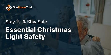 What safety guidelines should be followed when hanging Christmas lights?