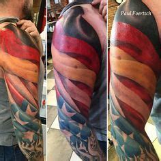 A German-American heritage sleeve. #germanamerican #flagtattoo #heritagetattoo #fullsleeve # ...